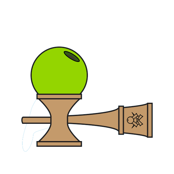Tricou Kendama addict mesaj simplu alb negru, Copii, 100% Bumbac, Cri-Flo, Culoare Alb, Marime 3-4 ani, 110 CM